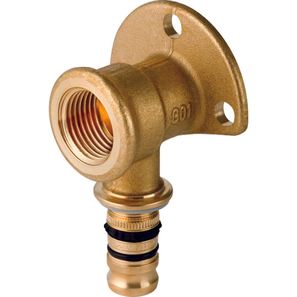 Geberit Mepla raccord à sertir culasse murale L 36mm laiton 16-1/2 vue 1