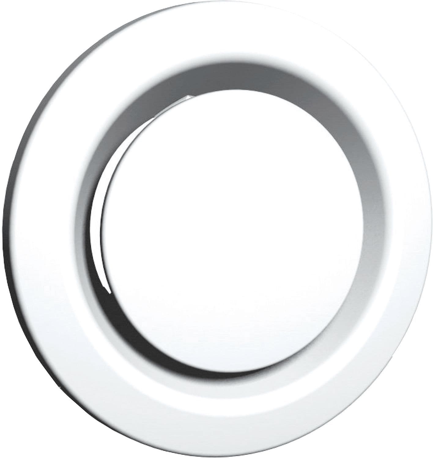 BOUCHE D'EXTRACTION ET DE PULSION REGLABLE S&P 125MM BLANCHE vue 1