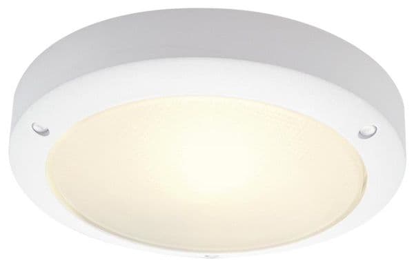 Bulan plafonnier, rond, Blanc, E14, maximum 60W, verre satiné vue 1