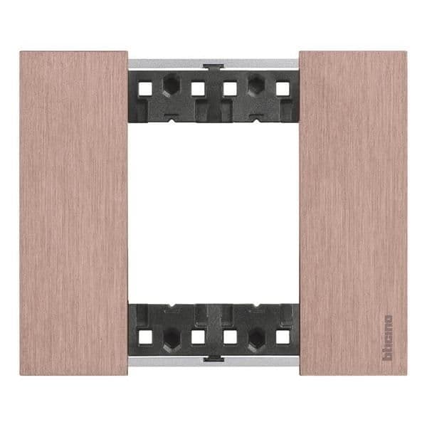 LNow plaque 2 modules Copper pour support référence K4702 vue 1