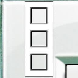 LivingLight - plaque rectangulaire 3 x 2 modules 71mm Aquamarine vue 1