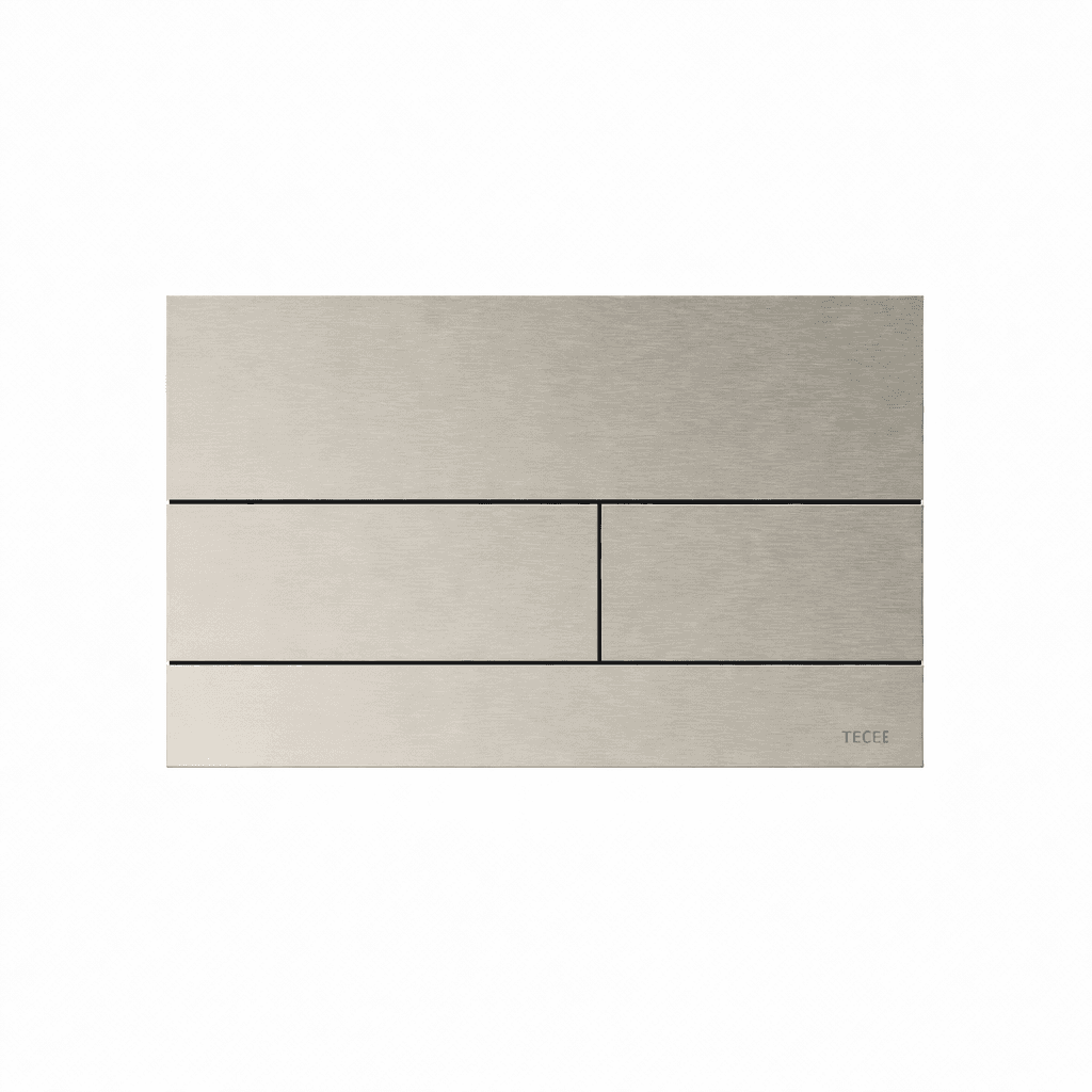 TECESQUARE II METAL - PLAQUE DE DÉCLENCHEMENT WC - INOX - ANTI-TRACE DE DOIGTS - NICKEL BROSSÉ COOL vue 1