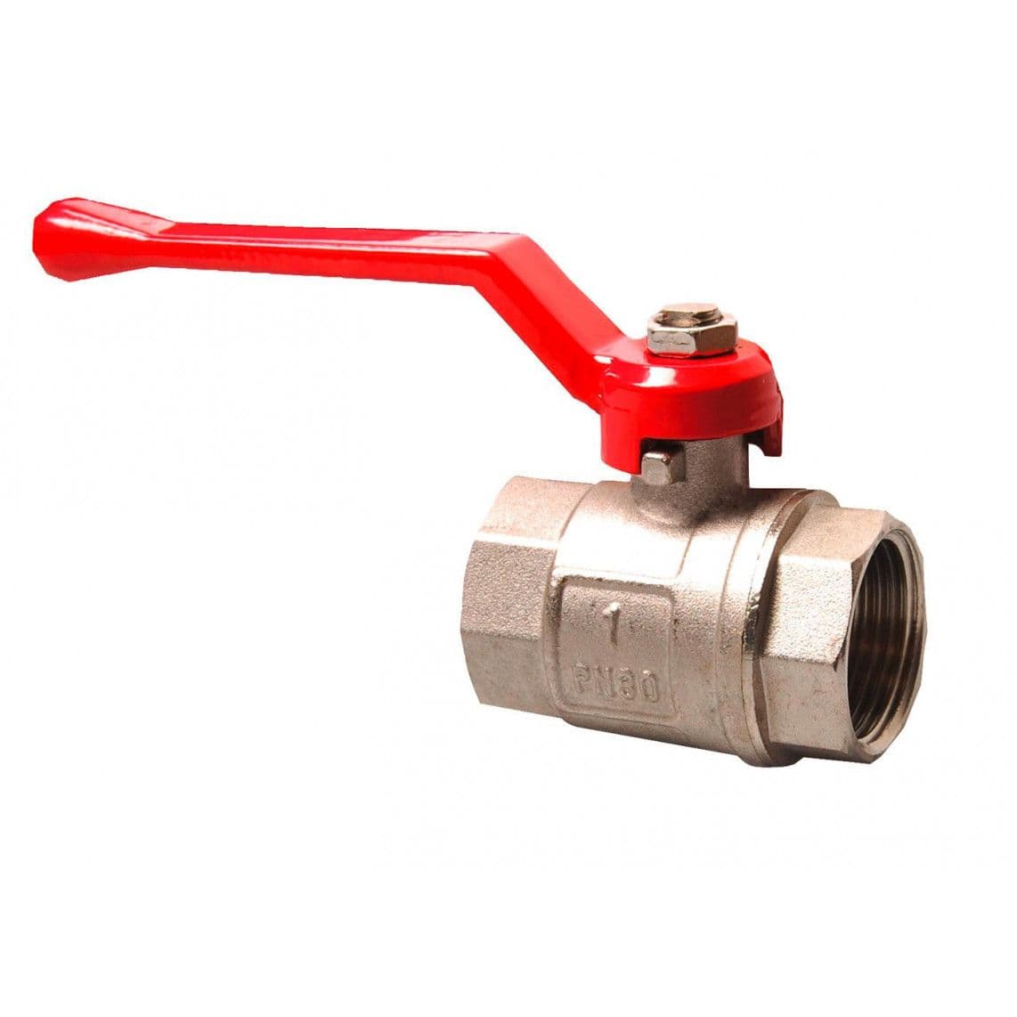 988594055 robinet à sphère, nickelé, 1" F vue 1