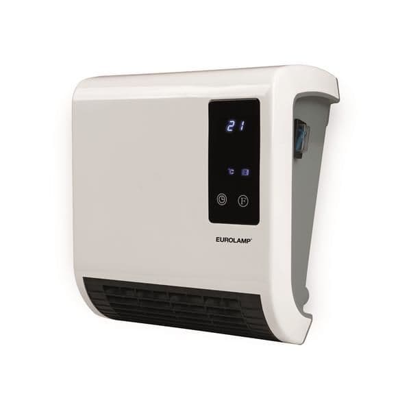 Radiateur soufflant pour salle de bain mural 1000 - 2000W IP22 avec affichage Led et panneau de com. vue 1
