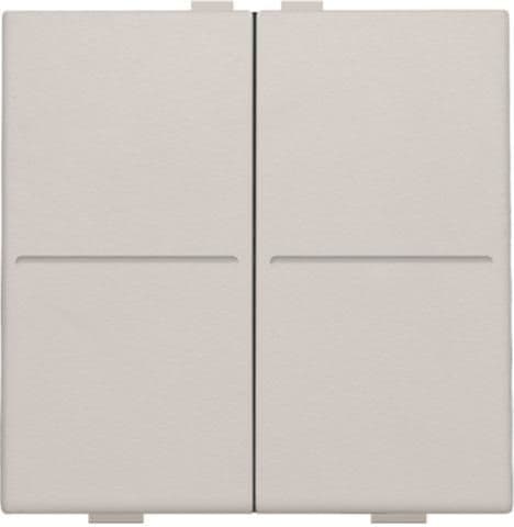 Touche double pour interrupteur sans fil ou bouton - poussoir à 4 boutons de commande Light Grey vue 1