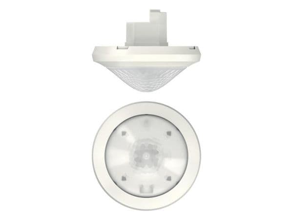 Détecteur de présence Blanc encastré 360° 1 canal 24m IP54 200W Led vue 1