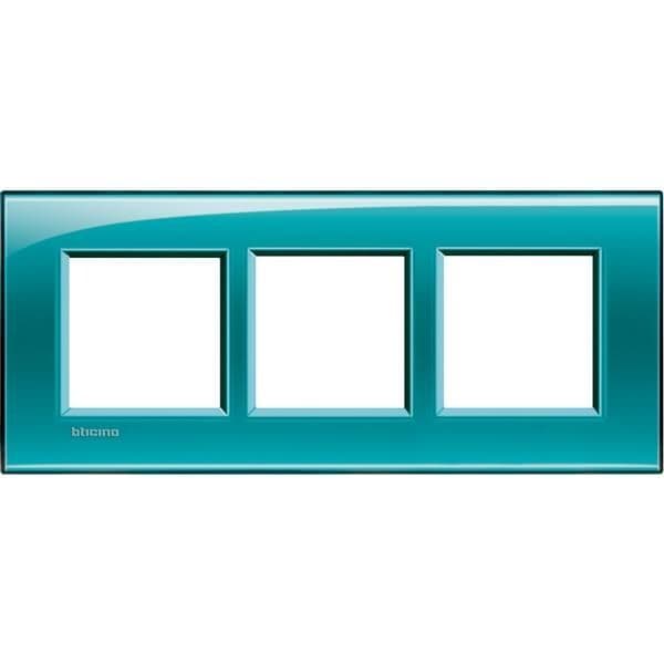 LivingLight - plaque rectangulaire 3 x 2 modules 57mm vert vue 1