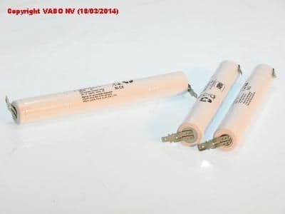 Ni-Cd 4SC HT Stack 4,8V + 6.3 man - 4.8 man 23 x 172 vue 1
