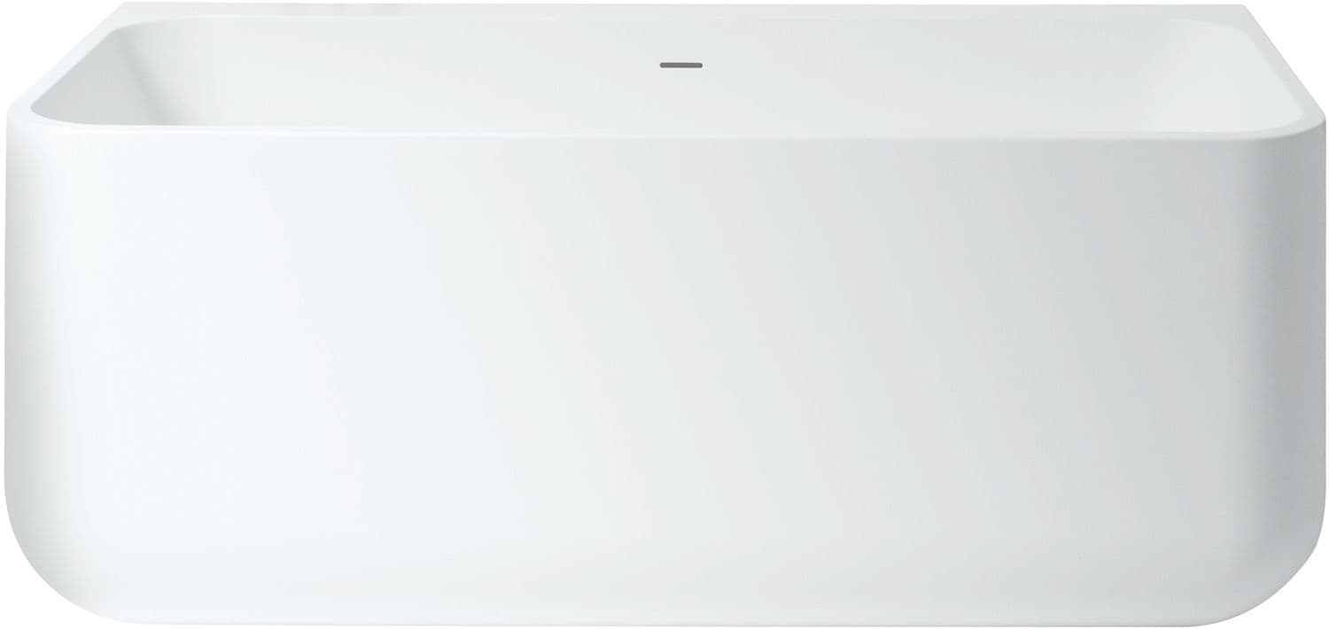 BAIN+SIPHON+CLICK CREPINE 160X71 DOMINO BACK-TO-WALL XONYX BLANC SATIN vue 1