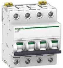 Disjoncteur modulaire - iC60N - 4 pôles - 16A - courbe C vue 1