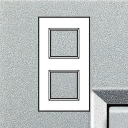 LivingLight - plaque rectangulaire 2 x 2 modules 71mm Tech vue 1