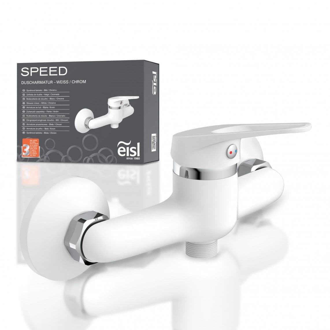 NI168SCR-W SPEED Mitigeur douche, blanc/chromé vue 1