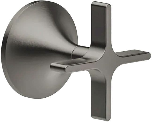 SET DE FINITION ROBINET D'ARRET VAIA DORNBRACHT POIGNEE CROIX DARK PLATINUM MATT vue 1