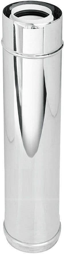 UNIFLOW TUBE CONCENTRIQUE 80/125MM 2000MM INOX/PP vue 1