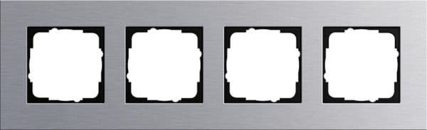 Cadre de finition Gira Esprit Aluminium (anodisé) - Aluminium anodisé E 1 EV 1. vue 1