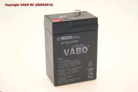 Batterie Acide - Plomb 6V 4000mAh longueur 70mm largeur 47mm hauteur 100mm vue 1