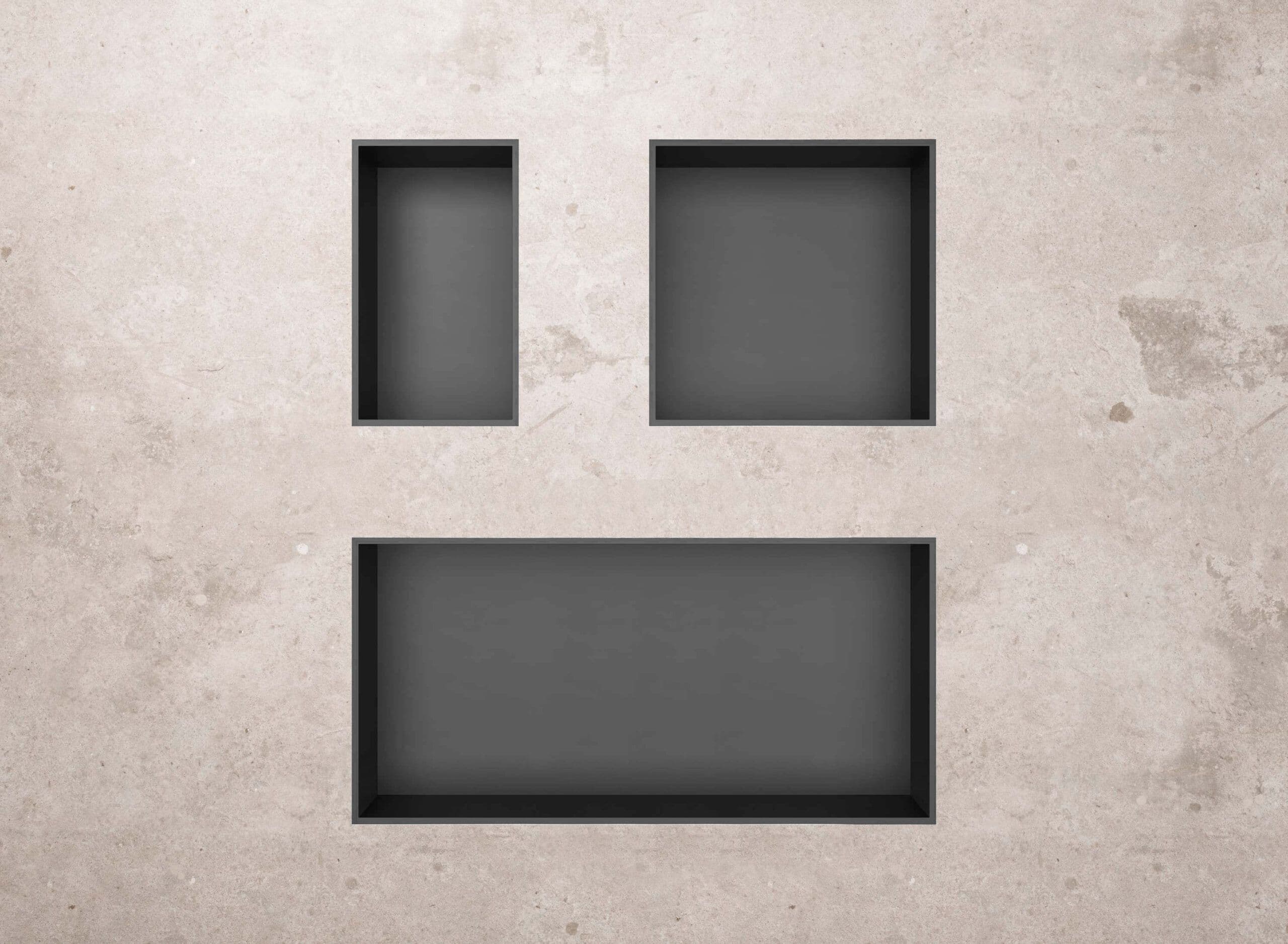 ALONI NICHE ENCASTRÉE (300X600X100MM) - GUNMETAL vue 1