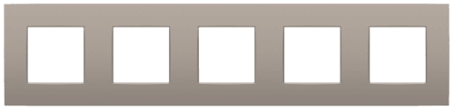 Plaque de recouvrement quintuple, entraxe de 71 mm, couleur Niko Intense bronze coated vue 1
