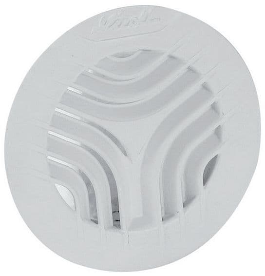 GRILLE RONDE NICOLL POUR TUBE PVC 110MM BLANCHE +MOUSTIQUAIRE vue 1