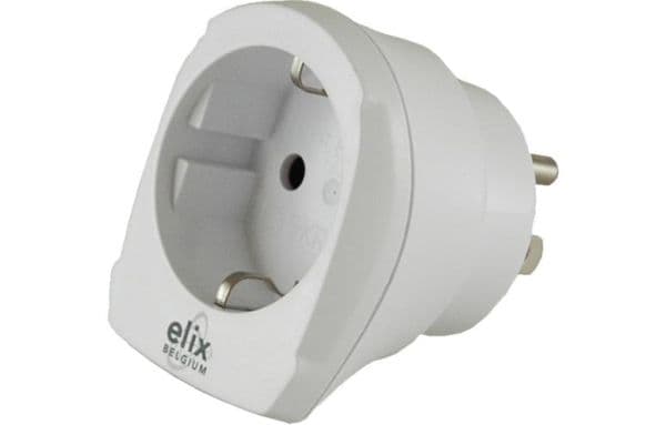 Adaptateur de voyage - prise européenne femelle / fiche américaine et asiatique mâle - 15A - 125V vue 1