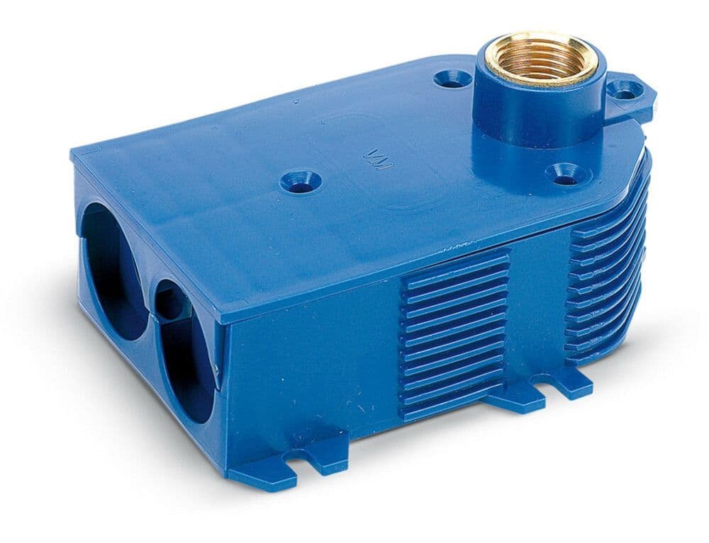 SYSTEMPEX boîtier double D1/2"F x 3/4"EC vue 1