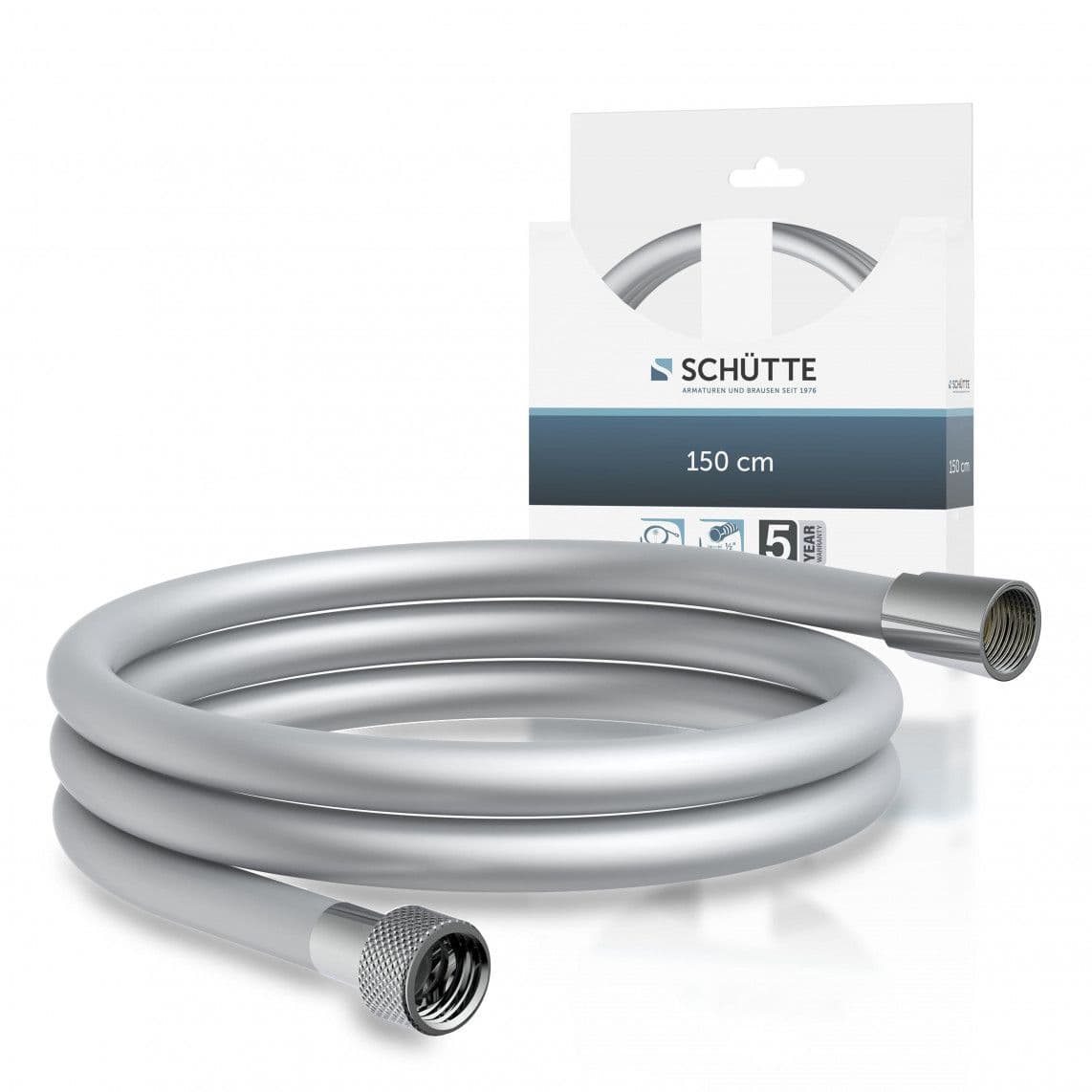 63981 Flexible de douche 150 cm, Plastique, argent vue 1