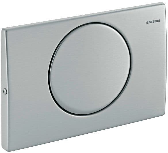 PLAQUE DE COMMANDE 1 TOUCHE DELTA10 ROND POUR DUOFIX BASIC CHROME SATINE vue 1