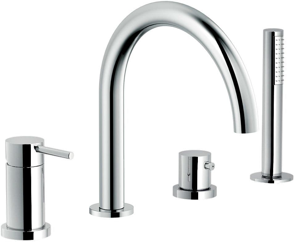 MITIGEUR BAIN 4 TROUS MONTAGE AU BORD DU BAIN LIVE NOBILI CHROOM vue 1