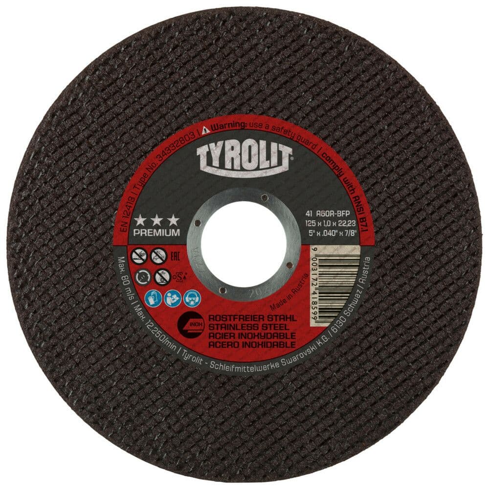Tyrolit Premium disque à tronçonner pour inox D125 x10 vue 1