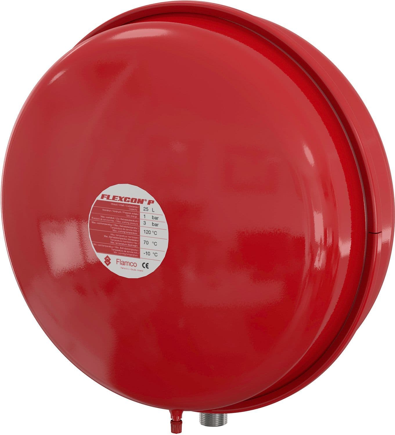 VASE D'EXPANSION CHAUFFAGE CENTRAL FLEXCON PLAT 25 1KG vue 1