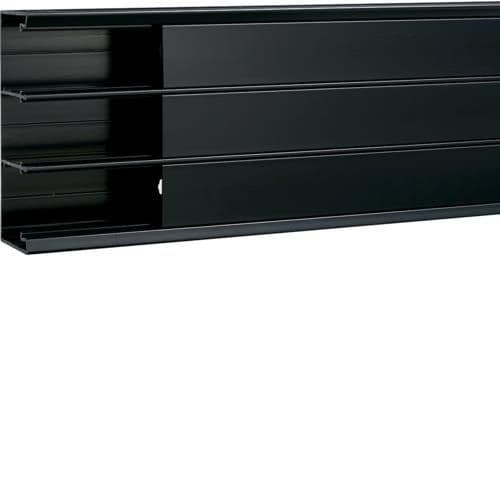Gbd goulotte d'installation complète 50 x 160mm 3 compartiments, Noir Ral 9011 vue 1