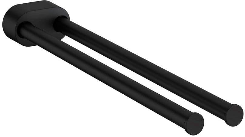 SECHE-SERVIETTE AVEC 2 BRAS MOBILES ARCHITECT S+ 40CM COSMIC NOIR MAT vue 1