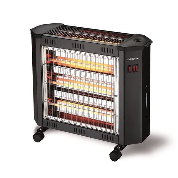 Chauffage à quartz 3 en 1 avec ventilateur et humidificateur. 600W dessus - 1800W avant - 2400W vue 1