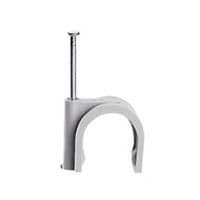Attache fixfor câble rond 16mm Gris Ral 7035 - pointe 40mm vue 1