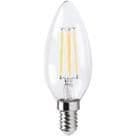 Lampe Led filament C35 flamme 4W 230Vac E14 claire 2700K WW dimmable vue 1