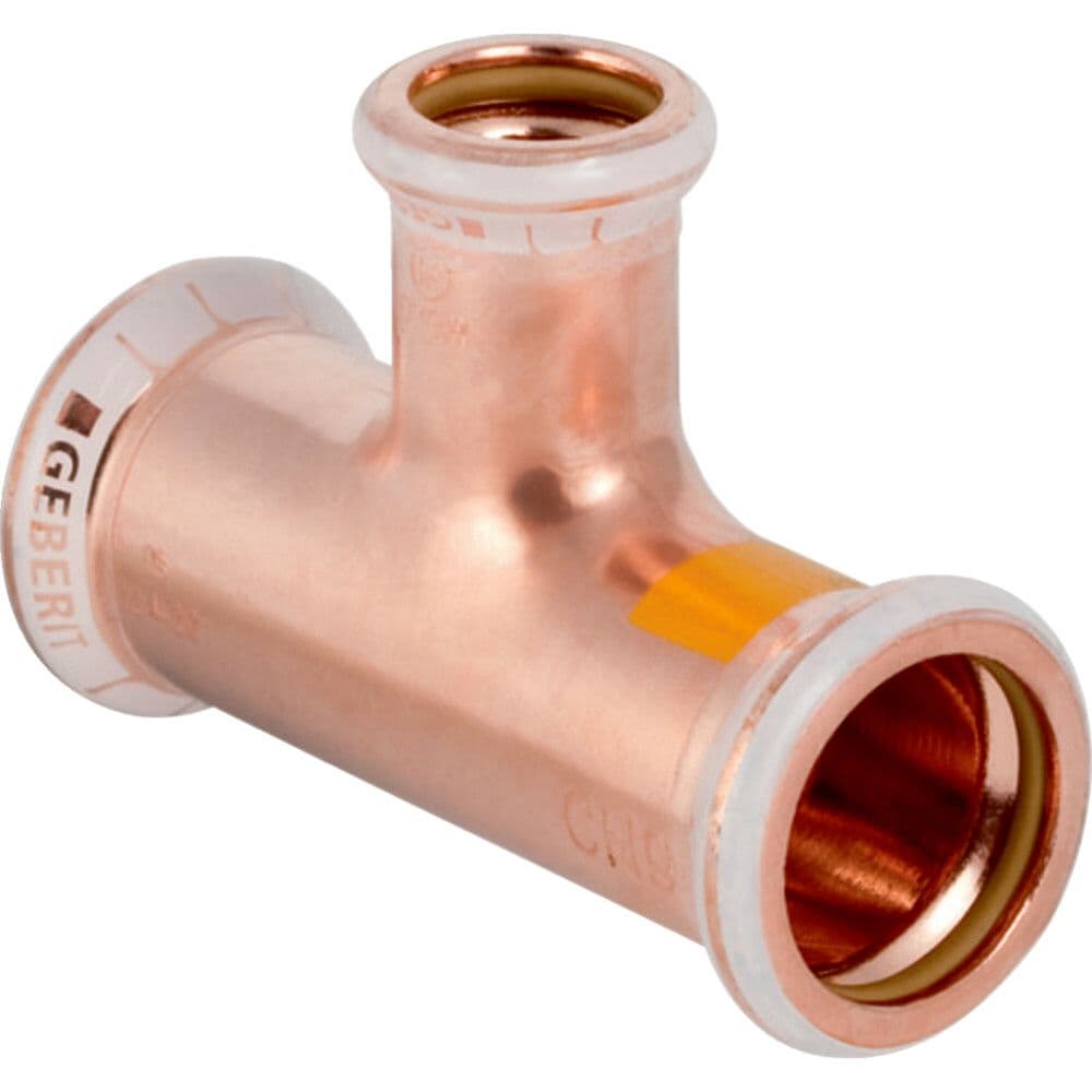 Geberit Mapress raccord à sertir en cuivre pour gaz Té réduit 28-22-28 vue 1