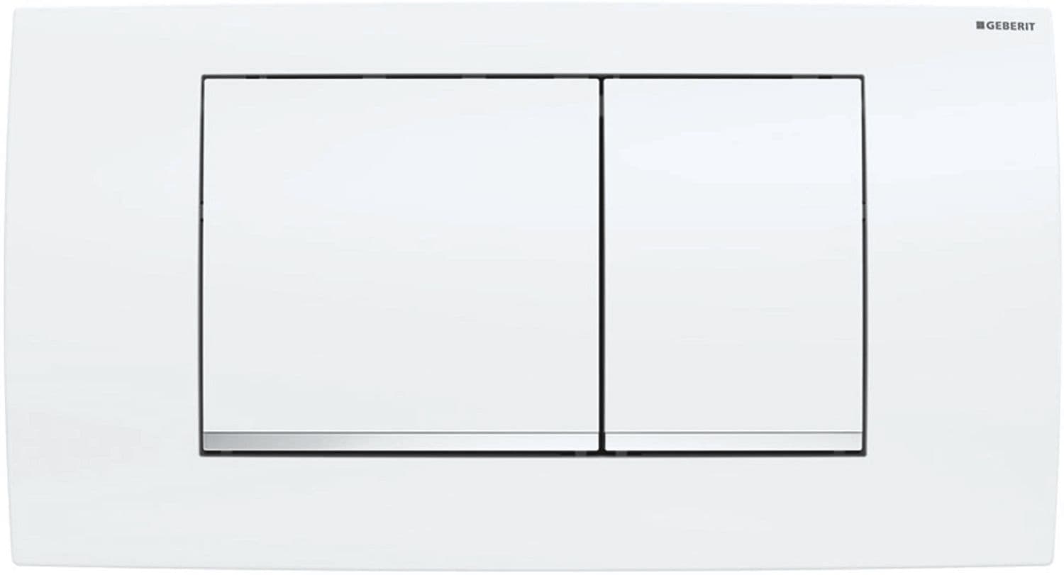 PLAQUE DE COMMANDE 2 TOUCHES TWINLINE 30 GEBERIT BLANC vue 1