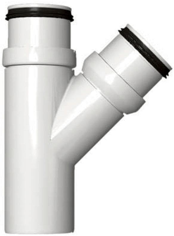 T PP 45° MMF 40X40MM BLANC vue 1