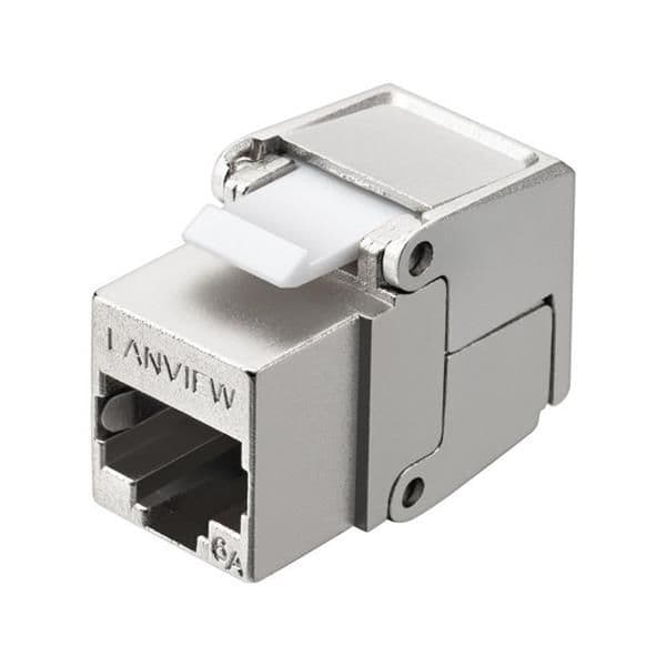 Connecteur keystone Premium cat6A FTP avec connexion sans outil vue 1