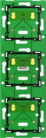 Triple vertical platine murale pour Niko Home control à utiliser avec une unité de raccordement vue 1