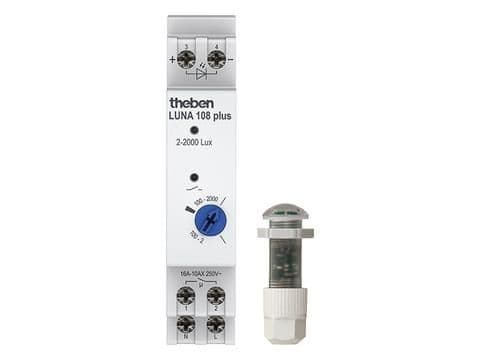 Interrupteur crépusculaire cellule à encastrer 230V 50 - 60Hz 2 - 2000lux 1NO 16A vue 1