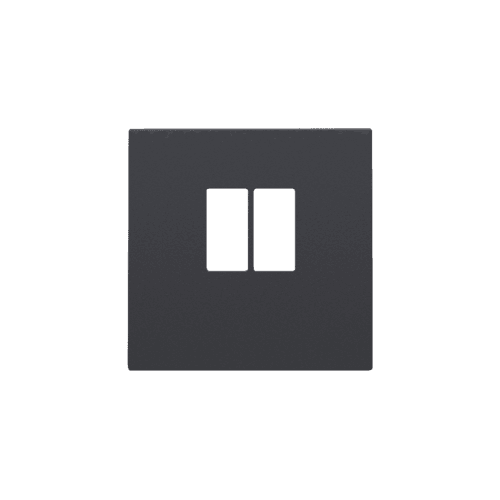 Set de finition pour prise simple pour haut-parleur, couleur anthracite coated vue 1