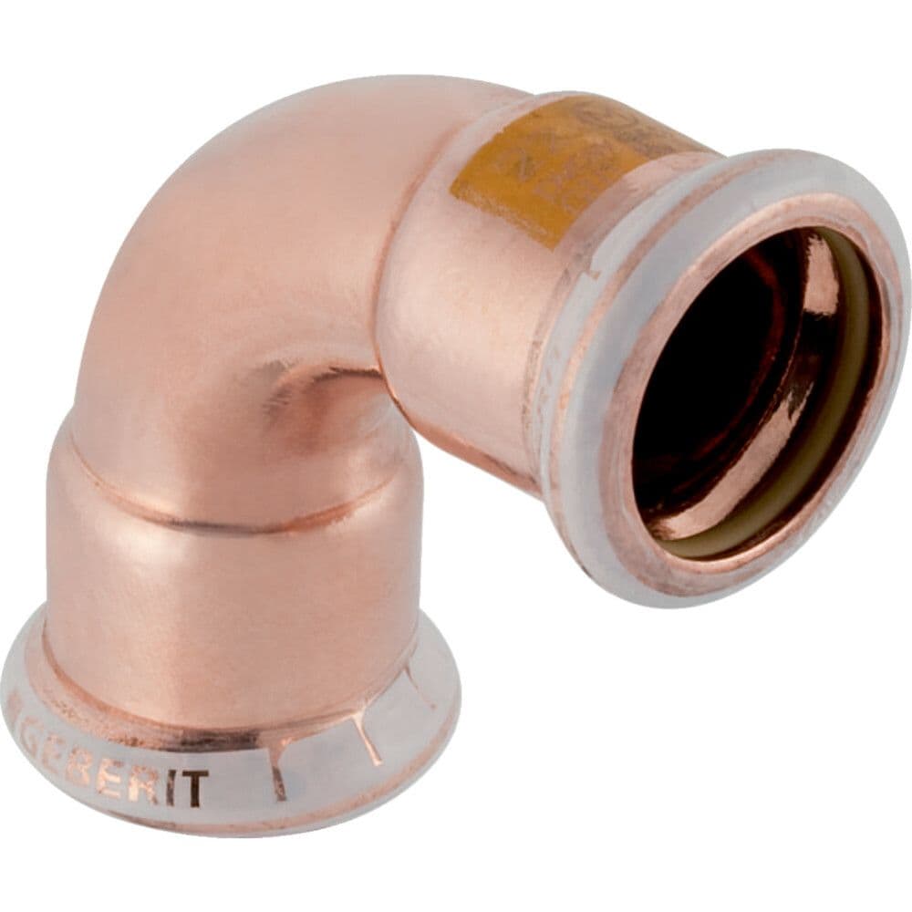 Geberit Mapress raccord sertir cuivre pour gaz coude 90° FF 22 vue 1