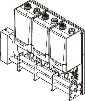 SYSTEME CASCADE PREFAB COMPLET POUR MONTAGE EN LV DE 3X QUINTA ACE 160 REMEHA vue 1