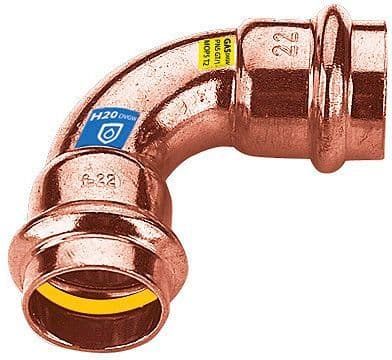 COUDE 90° FF 22MM FRABOPRESS SECURFRABO COMBI vue 1