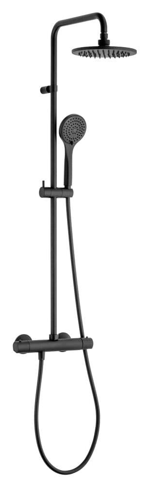 GO Van Marcke Valencia système de douche thermostatique noir mat vue 1