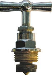 TETE DE ROBINET A MANETTE LAITON CHROME 1/2" vue 1