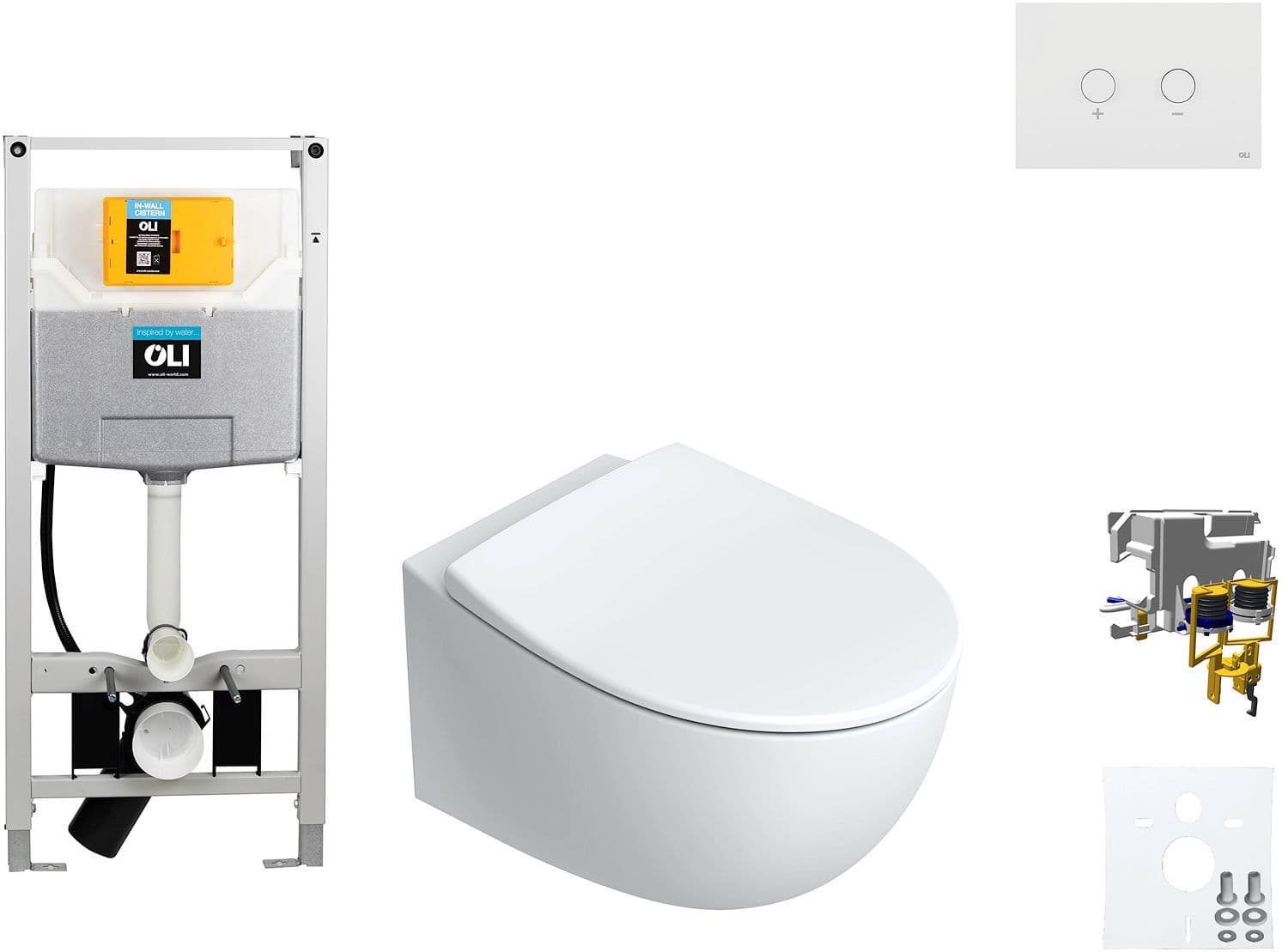 WALLFIX OLI WC SUSPENDU ITALY CATALANO BLINK BLANC vue 1