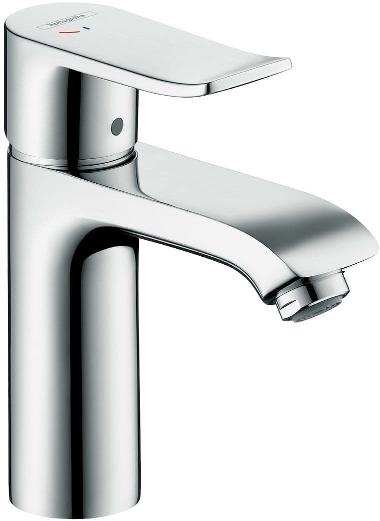MITIGEUR LAVABO METRIS 110 HANSGROHE COLDSTART VIDAGE AUTOMATIQUE CHROME vue 1