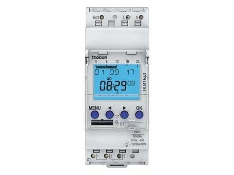 Horloge digitale 24h / 7 jours 230V 45 - 60Hz 1CO 16A vue 1